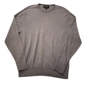 Bonobos Men’s Gray Crewneck Sweater Size L Classic Pullover